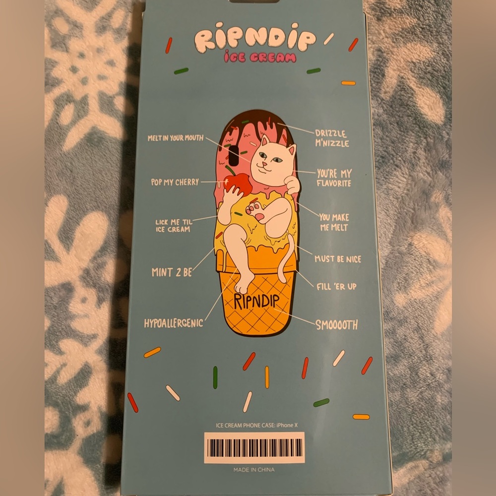 RIPNDIP ice cream phone case/ iPhone X